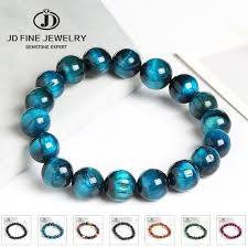 blue tiger eye buddha bracelets women