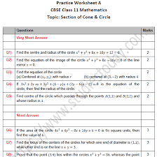 Cbse Class 11 Maths Section Of Cone And