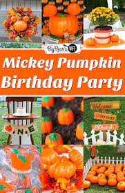mickey pumpkin birthday party big