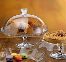 Footed Cake Plate W Dome 33cms 95200