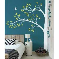 Multicolor Tree Wall Painting