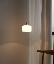White Frosted Glass Pendant Light
