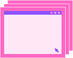 pink frame computer window user