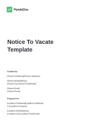 notice to vacate template to inform