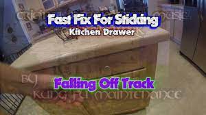 fast repair for sticking kitchen drawer