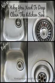 deep clean your kitchen sink