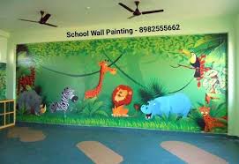 School Classroom Wall Painting Decoration