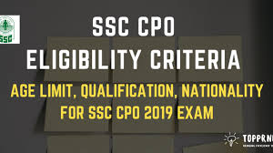 Ssc Cpo Eligibility Know Cpo Age Limit And More Topprnotes
