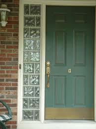 Entry Door Sidelights With Glass Block