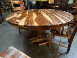 Shop rustic dining room tables at 1stdibs, the world's largest source of rustic and other authentic period furniture. Modern Dining Round Table This Table Has Dark And Light Natural Grain