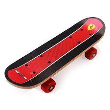 Is perfect for either stunt or simple cruising. Ferrari Mini Skateboard Red