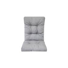Grey High Back Patio Chair Cushion