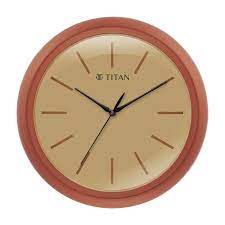 Titan Classic Brown Colour Wall Clock