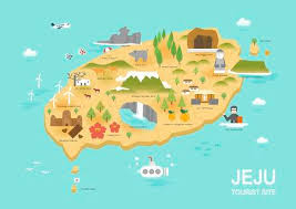 This is a map of jeju city, you can show street map of jeju city, show satellite imagery(with street names, without street names) and the city is served by jeju international airport (iata code cju). Jungle Maps Tourist Map Of Jeju Island
