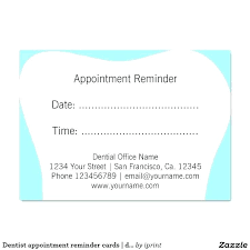 Appointment Business Cards Card Template Word Double Sided