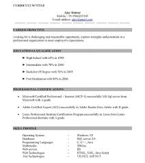 BCom Experience Resume Format