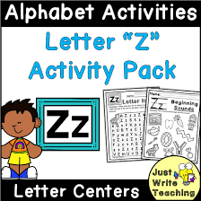 alphabet activities letter z centers