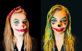 easy joker halloween makeup for women