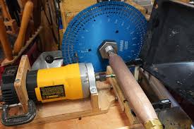 using a router at the lathe