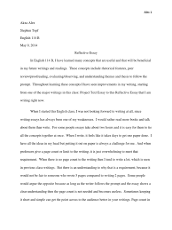 reflective essay english b final essays rhetoric 