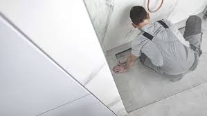 how to install a walk in shower tray