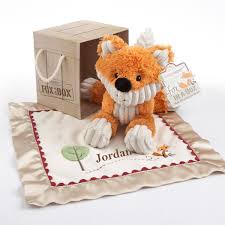 Fox In A Box Plush Fox And Lovie Gift Set