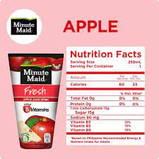 minute maid fresh apple tetra juice