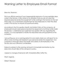employee warning letter how to write