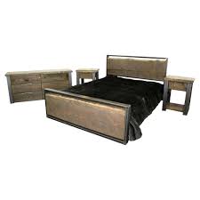 Hillsdale furniture king metal bed with double x design platform, black. Modern Metal Bed With Live Edge Slab Four Corner Furniture Bozeman Mt