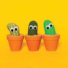 Cactus Garden Painted Rocks Geared For