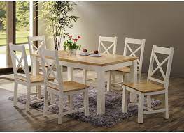 Our range of small tables contains a wide variety of different styles and colours. Rochester 5 Ft Cream Oak Fixed Dining Set Holroyd Jones Homeli