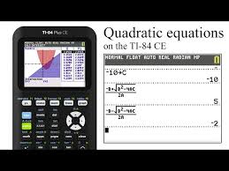 Solving Quadratic Equations On The Ti