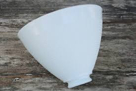 Vintage White Milk Glass Diffuser Shade