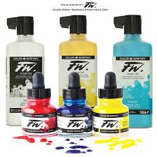 fw acrylic inks sets by daler rowney