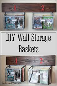 Diy Wall Storage Baskets The Inspired