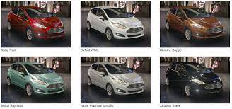 Color Choices For The 2017 Ford Fiesta