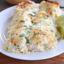 Creamy Green Chile Chicken Enchiladas | Mel's Kitchen Cafe gambar png