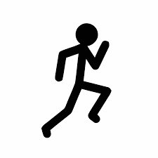 stickman running by larry double