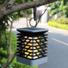 Outdoor 75 Led Solar Flame Lantern