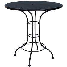 Metal round patio tables patio furniture set table patio table & chairs confer all outdoor tables & bars garden ridge. 36 Round Counter Height Outdoor Bistro Table With Mesh Top