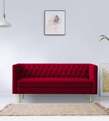 Buy Caraven 2 Seater Velvet Sofa In