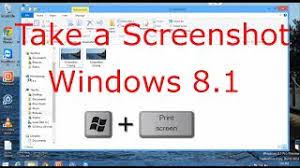 how to take a screenshot in windows 8