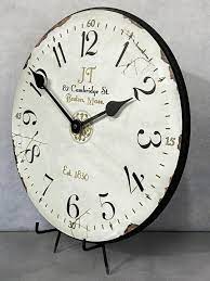 Rustic White Wall Clock Large Wall
