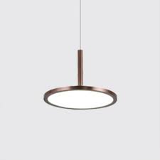 Brown Finish Panels Led Drop Light Modern Style 1 Light Pendant Lamp In Acrylic Lampshade Beautifulhalo Com