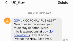 You can also follow us on facebook and twitter for real time information and. Coronavirus Government Texts The Nation With Covid 19 Lockdown Orders Politics News Sky News