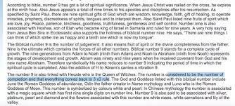 What Is The Meaning Of The Number 9 In The Bible Quora
