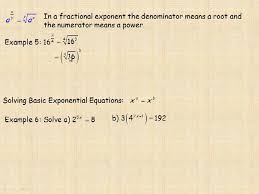 Solving Basic Exponential Equations
