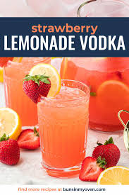 strawberry vodka lemonade buns in my oven