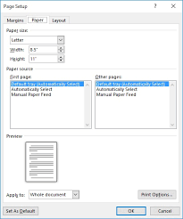 understanding page sizes microsoft word