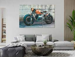 Motorcycle Canvas Print Room Decor
